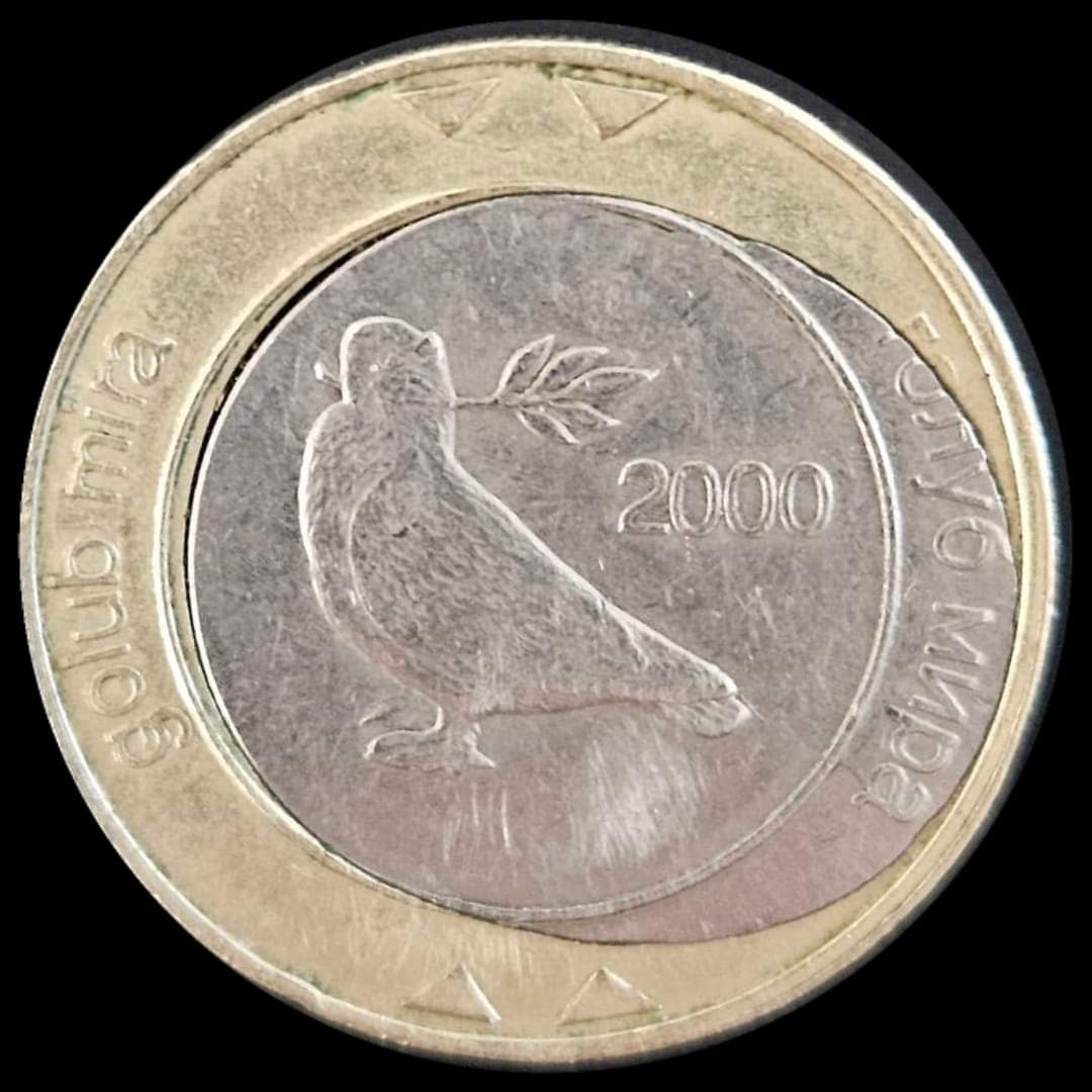 2-Convertible-Marks-Bam-2000-Bosnia-And-Hercegovina-/-Mint-Error